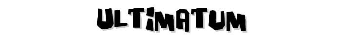 Ultimatum font