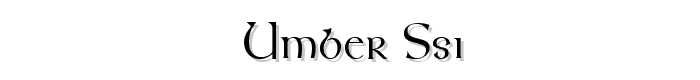 Umber%20SSi font