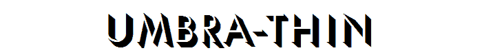 Umbra-Thin font