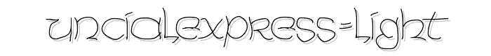 UncialeXpress-Light font