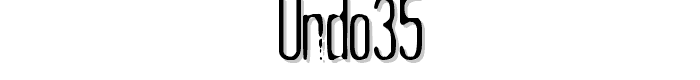 Undo35 font