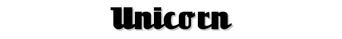 Unicorn font