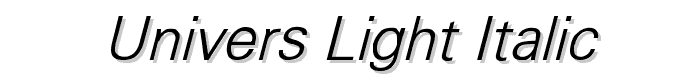 Univers-Light%20Italic font