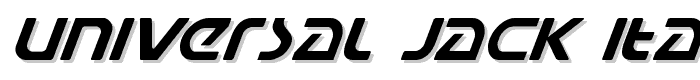 Universal%20Jack%20Italic font