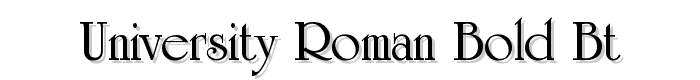 University%20Roman%20Bold%20BT font