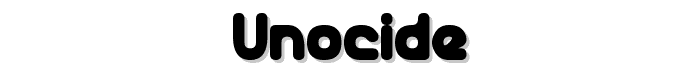 Unocide font