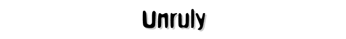 Unruly font