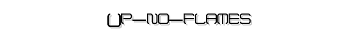 Up No Flames font