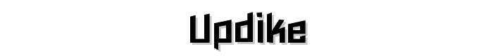 Updike font