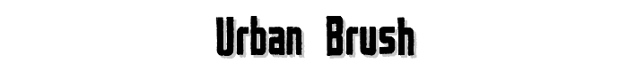 Urban%20Brush font