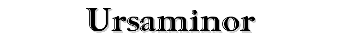 Ursaminor font