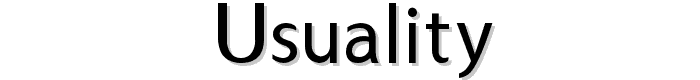 Usuality font