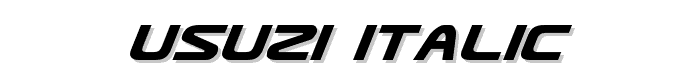 Usuzi%20Italic font