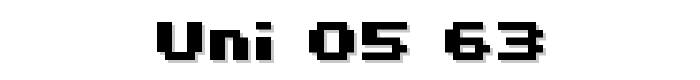 uni%2005_63 font