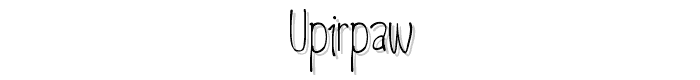 upirpaw font