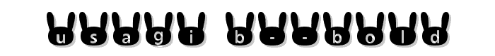 usagi_b Bold font