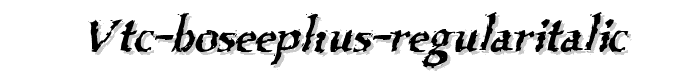 VTC Boseephus RegularItalic font