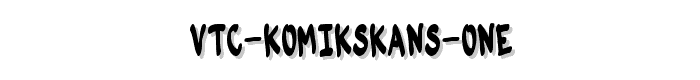 VTC-KomikSkans-One font