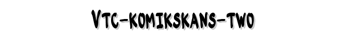 VTC-KomikSkans-Two font