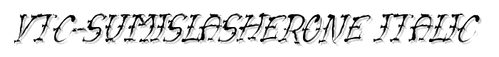 VTC-SumiSlasherOne%20Italic font