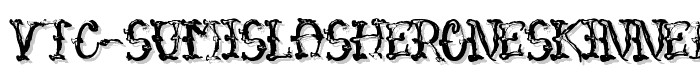 VTC-SumiSlasherOneSkinnedRaw font