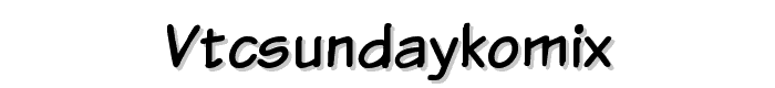 VTCSundaykomix font