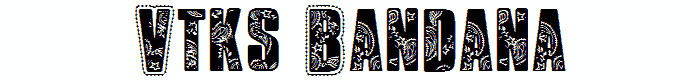 VTKS%20Bandana font