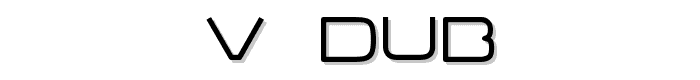 V-Dub font