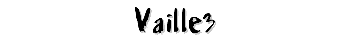 Vaille3 font