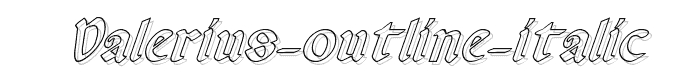 Valerius%20Outline%20Italic font