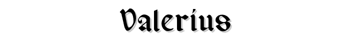 Valerius font