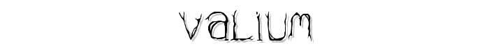 Valium font