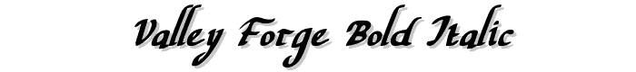 Valley%20Forge%20Bold%20Italic font