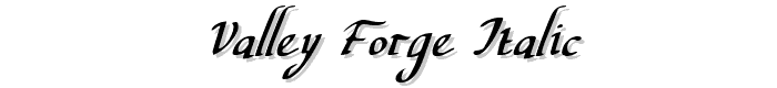 Valley%20Forge%20Italic font