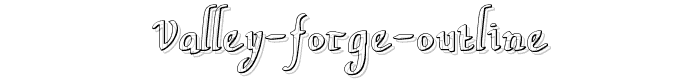 Valley Forge Outline font
