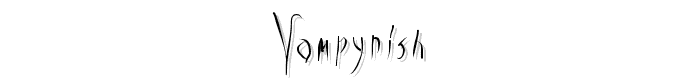 Vampyrish font