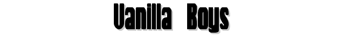 Vanilla%20Boys font