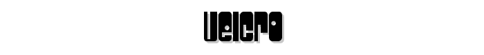 Velcro font