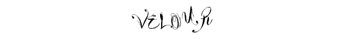 Velour font