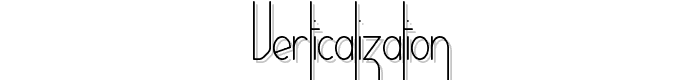 Verticalization font