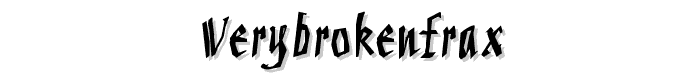 VeryBrokenFrax font