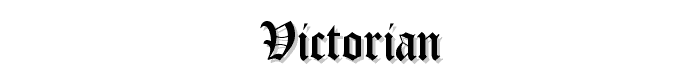 Victorian font