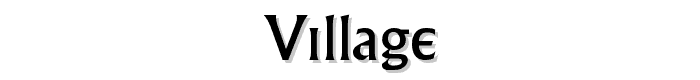 Village font