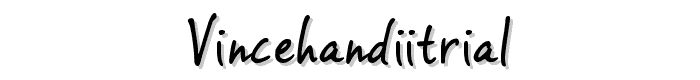 VinceHandIITRIAL font