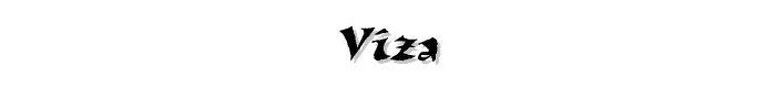 A preview of the Viza font