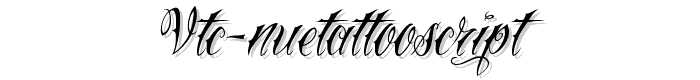 Vtc-NueTattooScript font