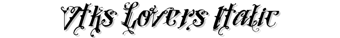 Vtks%20Lovers%20Italic font