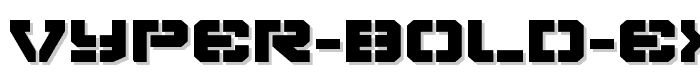 Vyper Bold Expanded font
