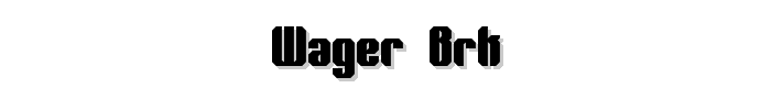 Wager%20BRK font