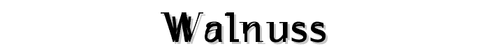 WalNuss font